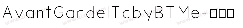 AvantGardelTcbyBT Me字体转换
